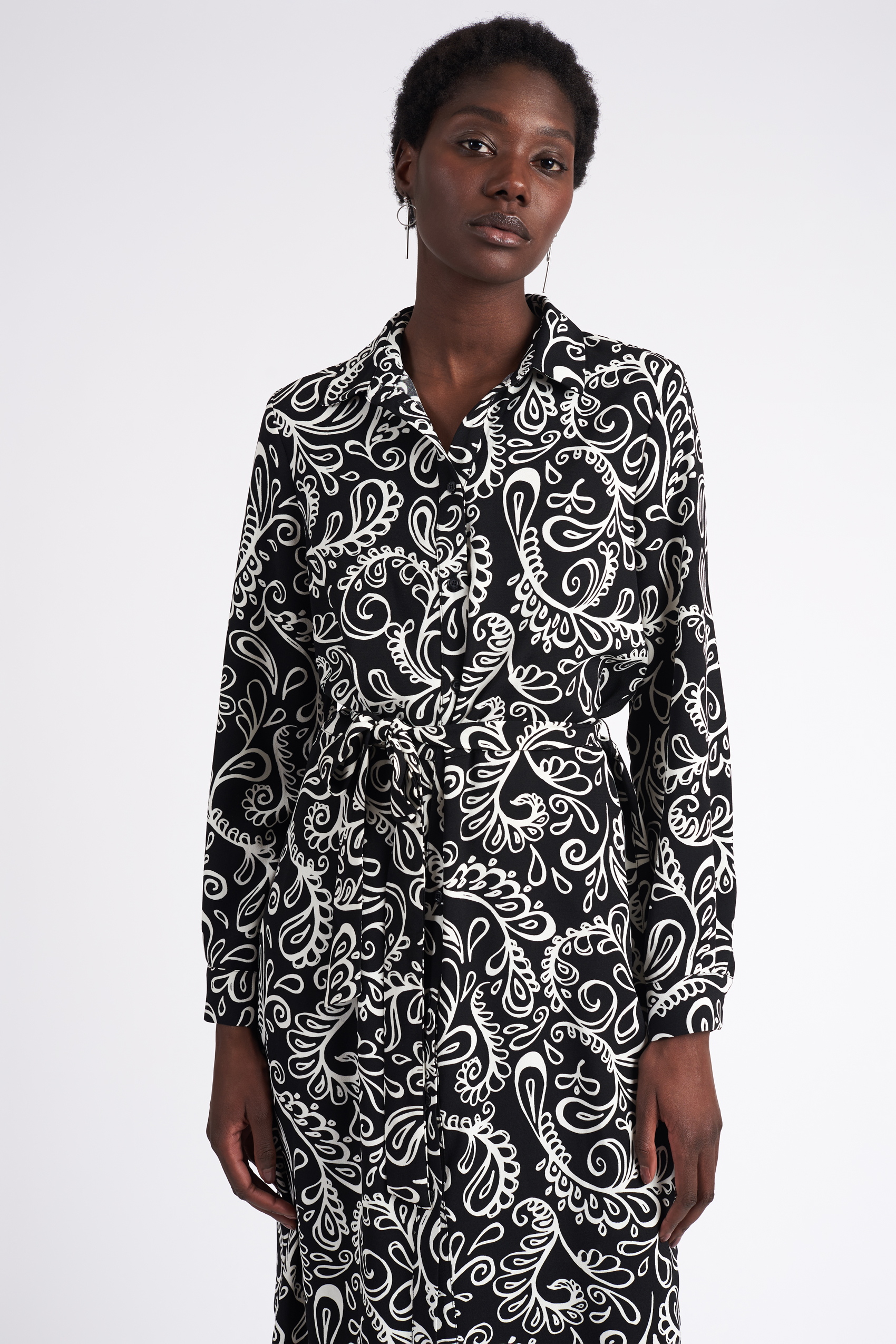 Visual Clothing Project Helia Shirt Dress Printed Allover | MQ Marqet